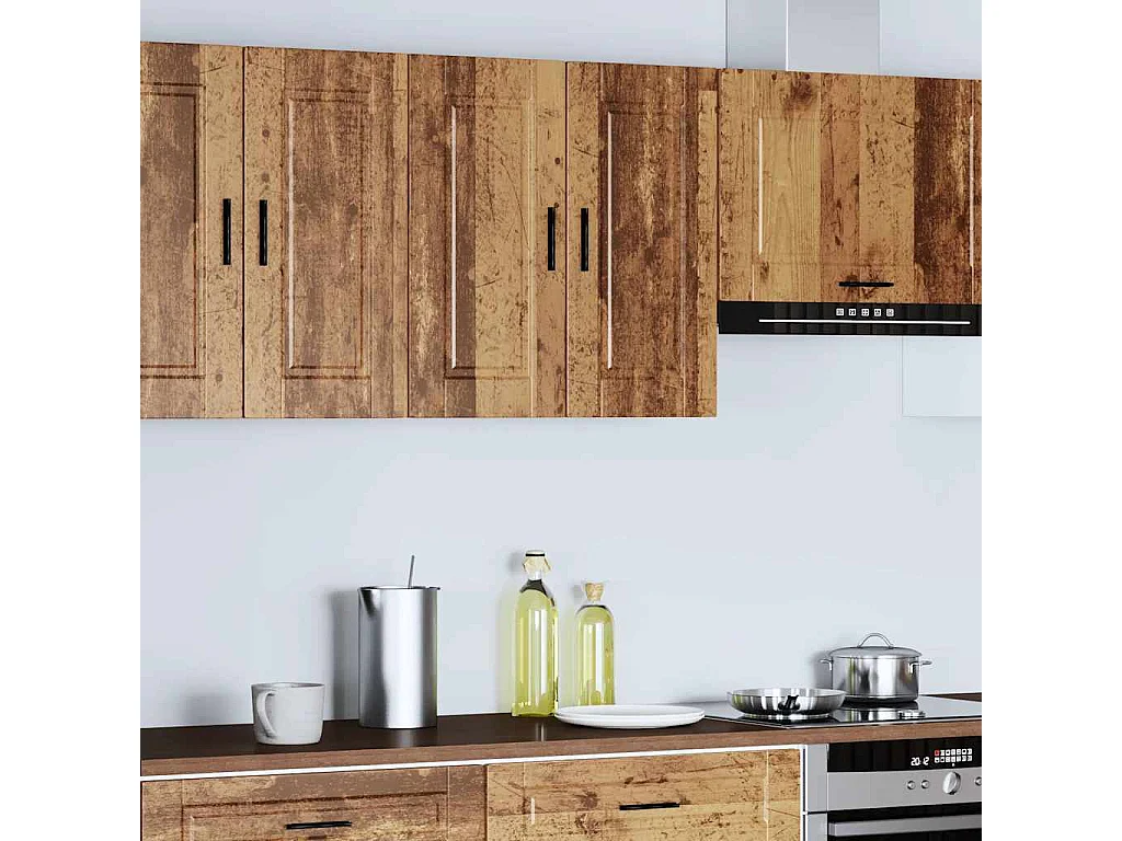 Armoire murale de cuisine Porto vieux bois bois d'ingénierie