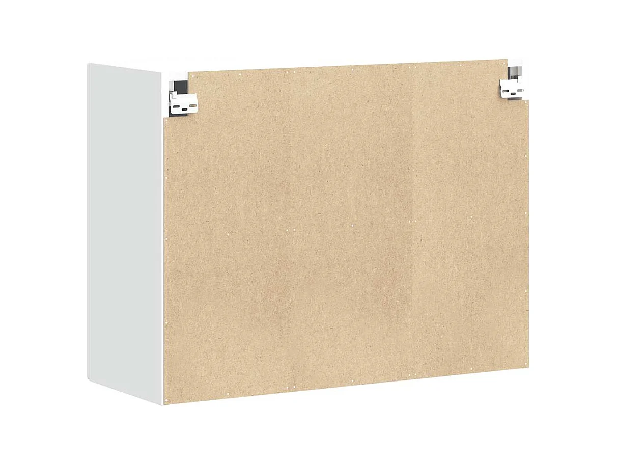 Armoire murale de cuisine Kalmar blanc bois d'ingénierie