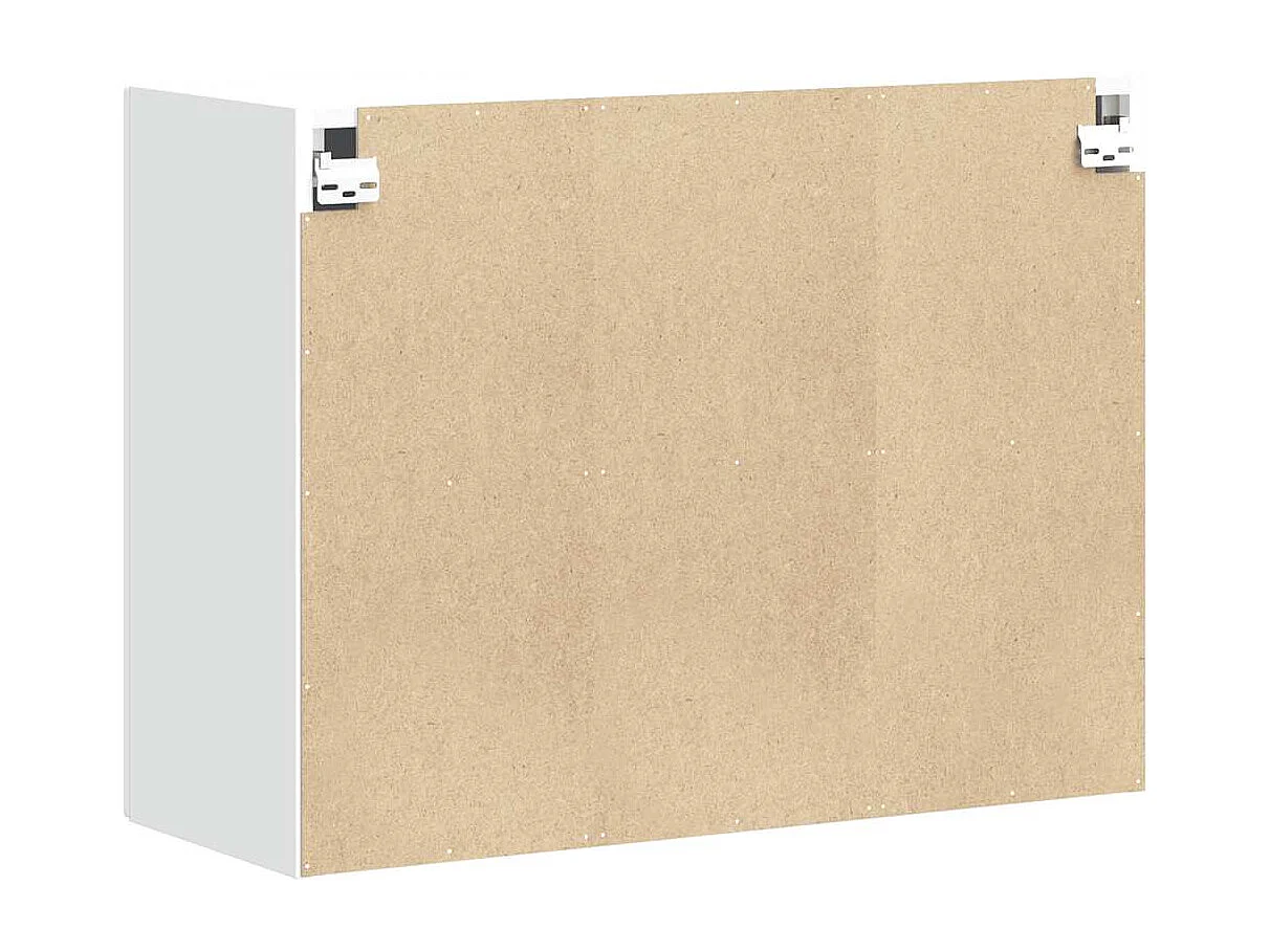 Armoire murale de cuisine Kalmar blanc bois d'ingénierie