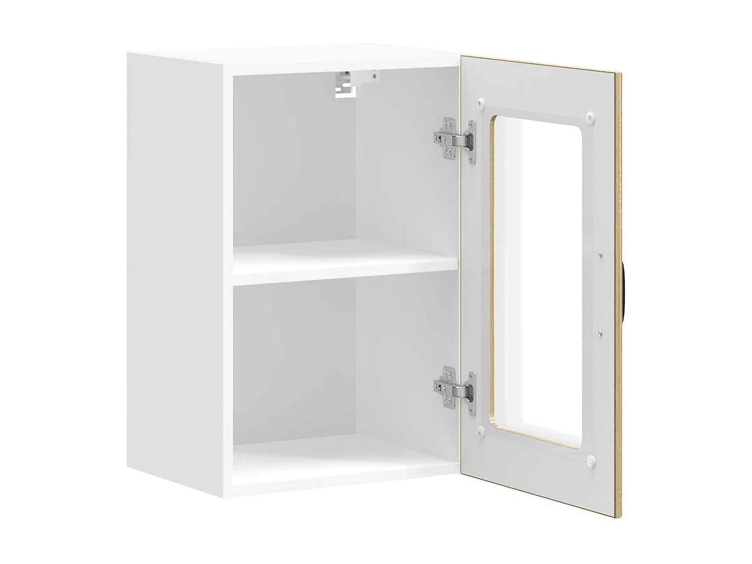 Armoire murale de cuisine et porte en verre Lucca chêne sonoma