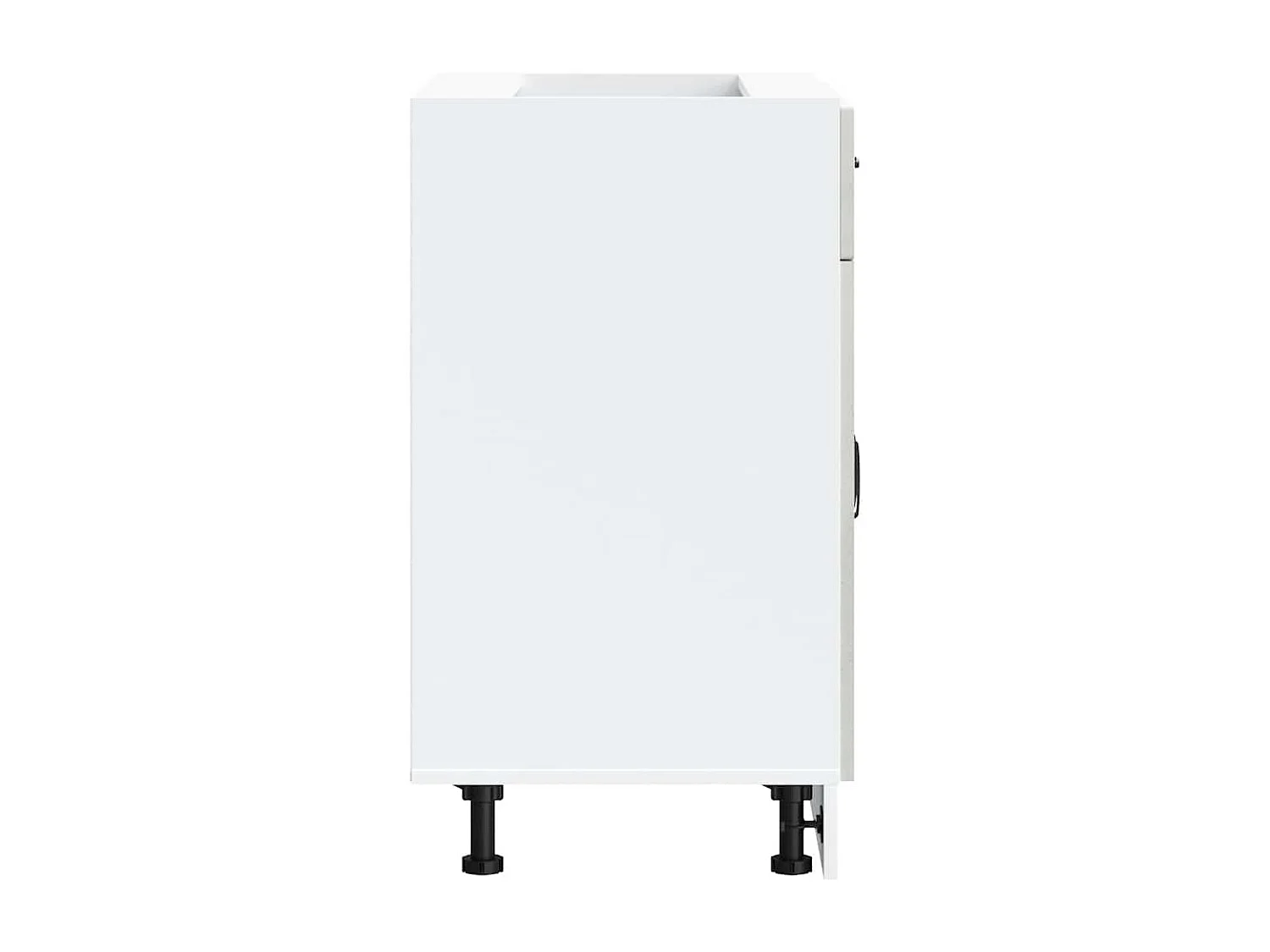 Armoire de cuisine Kalmar gris béton bois d'ingénierie