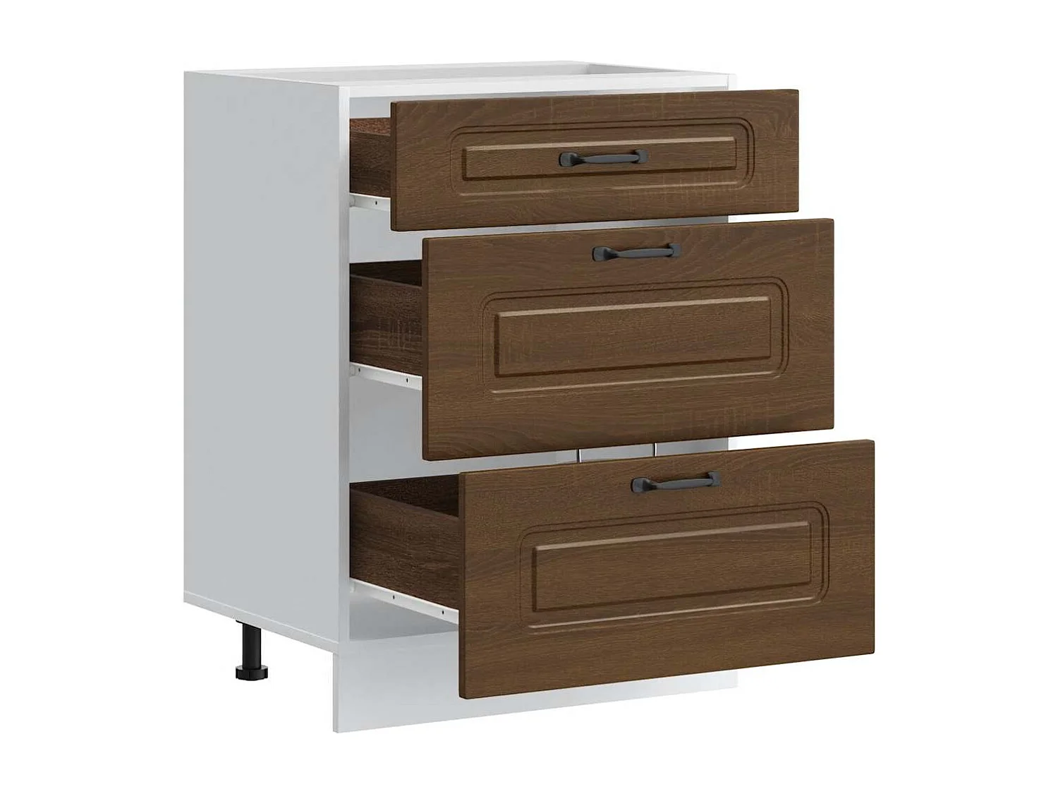 Armoire de cuisine Kalmar chêne marron bois d'ingénierie