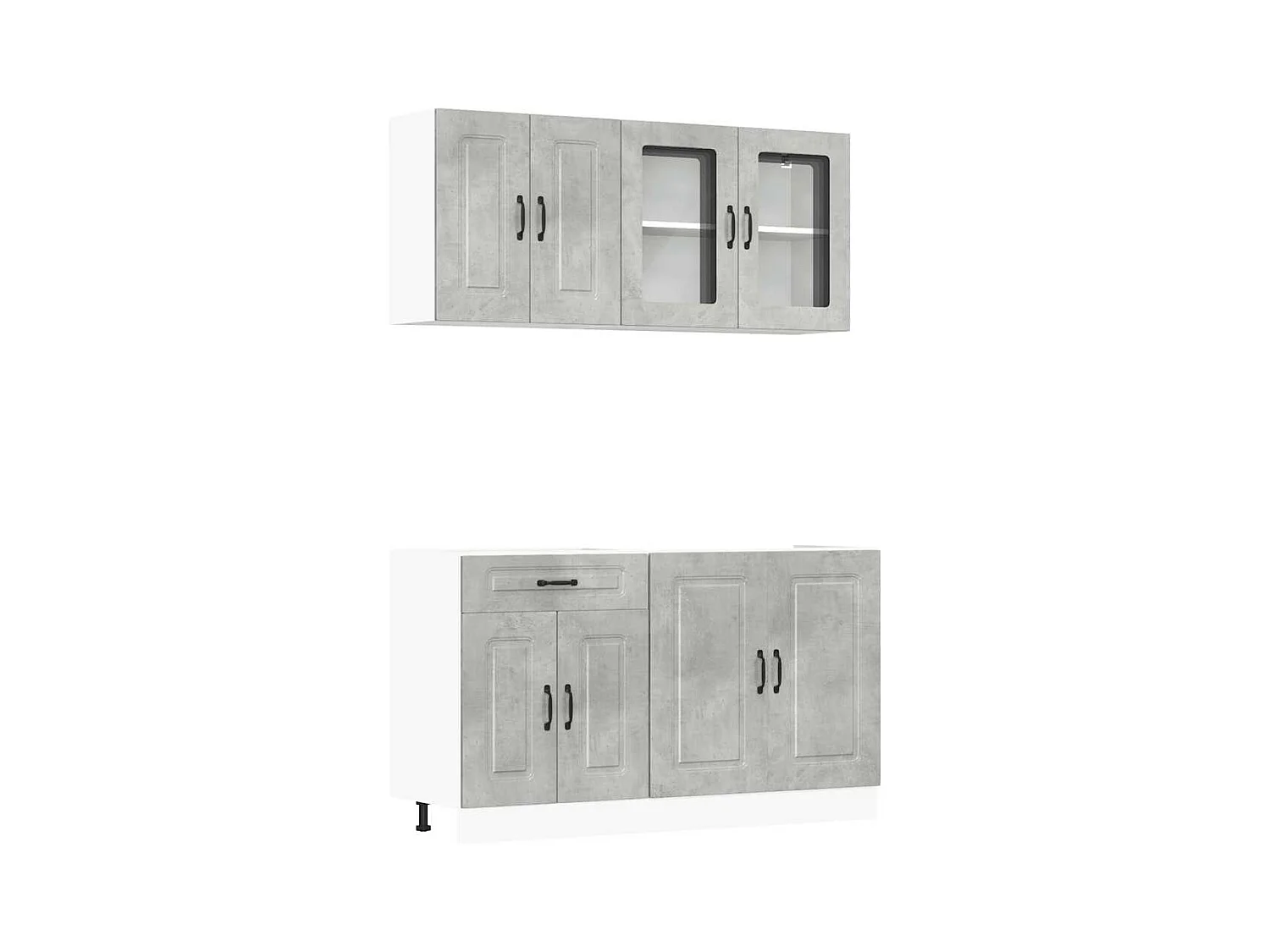Ensemble d'armoires de cuisine 4 pcs Kalmar bois d'ingénierie