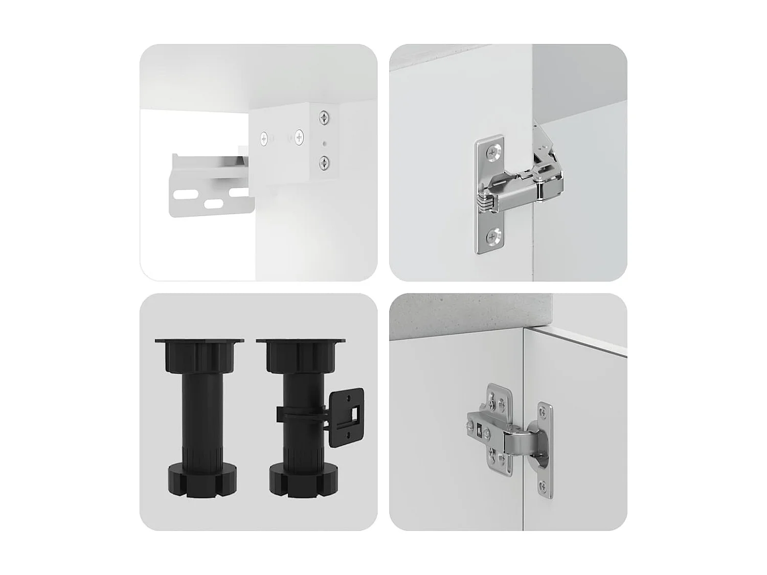 Ensemble d'armoires de cuisine 4 pcs Kalmar bois d'ingénierie