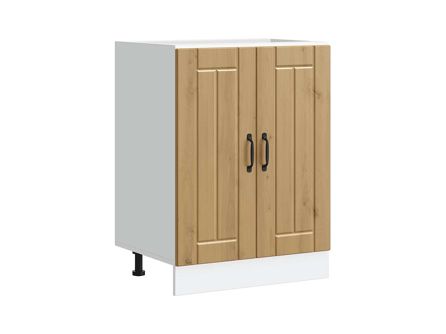 Mueble bajo para fregadero Lucca madera artesanal de roble