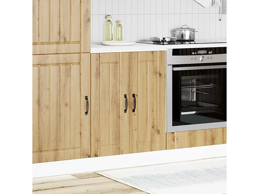 Meuble de base de lavabo Lucca chêne artisanal bois ingénierie