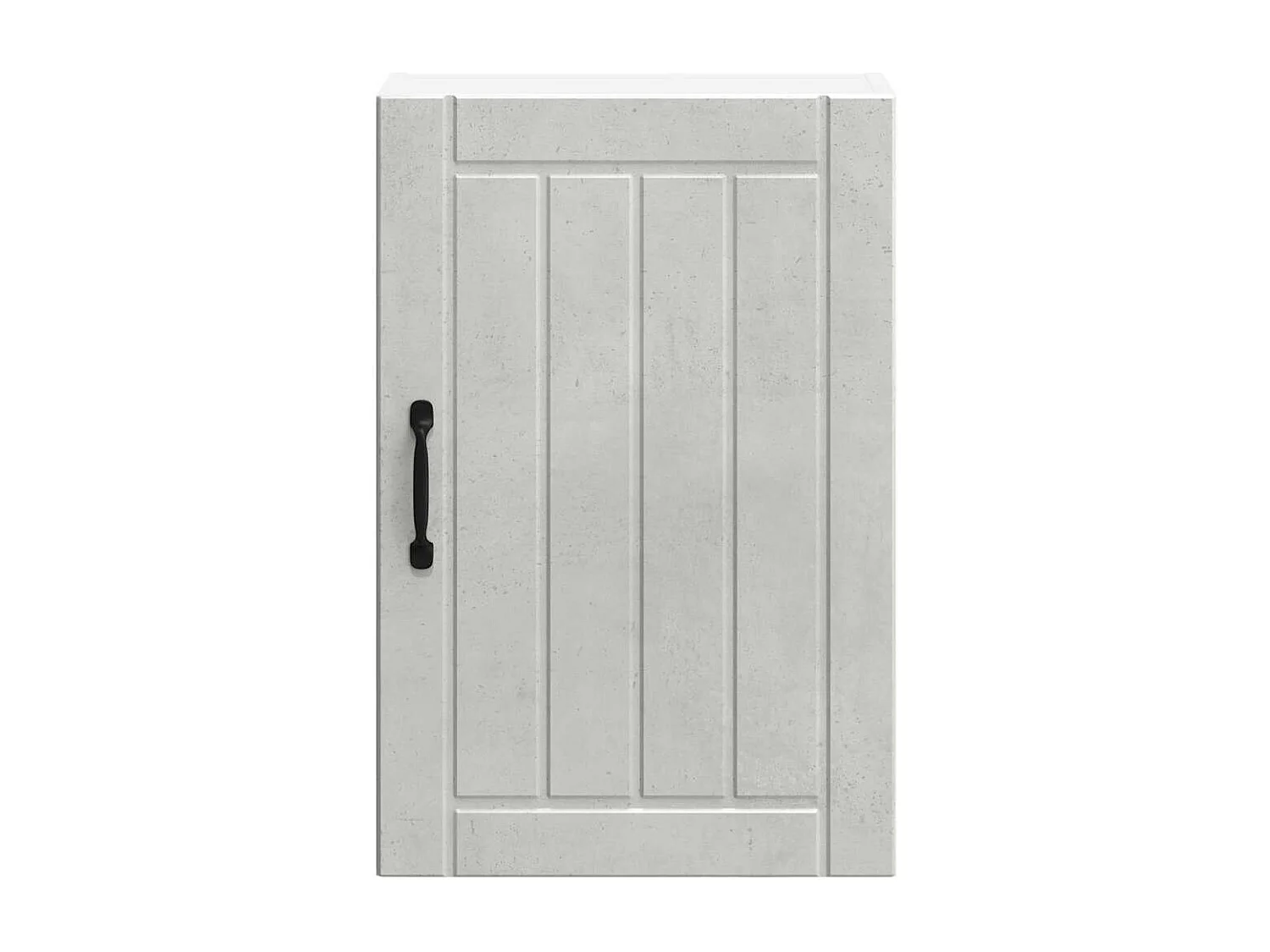 Armoire murale de cuisine Lucca gris béton bois ingénierie