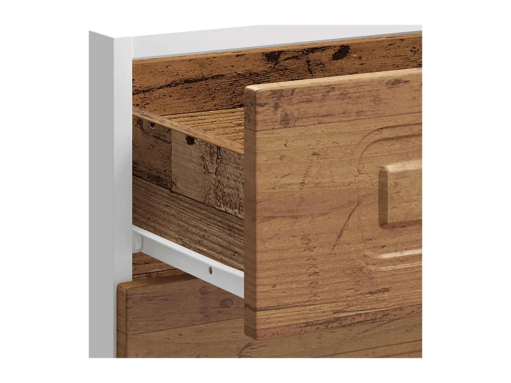 Armoire de cuisine Kalmar vieux bois bois d'ingénierie