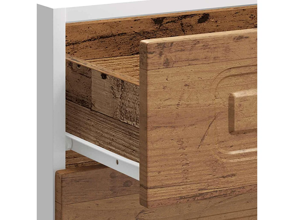 Armoire de cuisine Kalmar vieux bois bois d'ingénierie