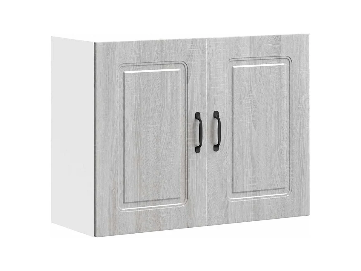 Armoire murale de cuisine Kalmar sonoma gris bois d'ingénierie