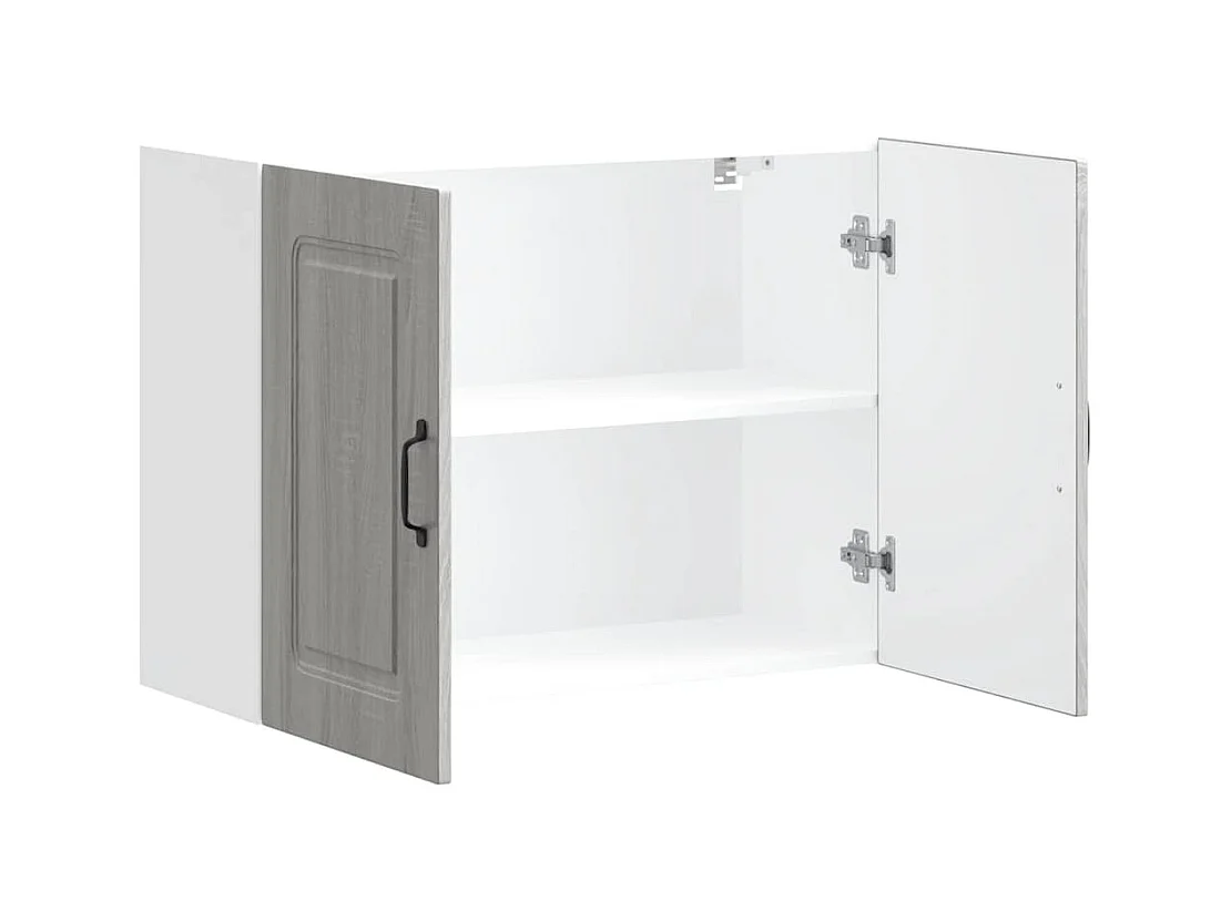 Armoire murale de cuisine Kalmar sonoma gris bois d'ingénierie