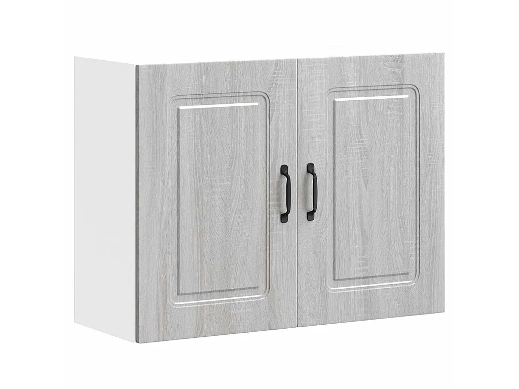 Armoire murale de cuisine Kalmar sonoma gris bois d'ingénierie