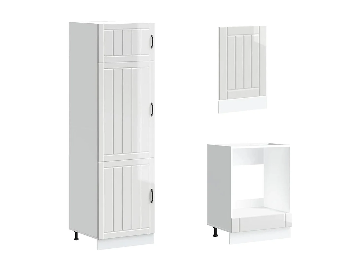 Ensemble d'armoires de cuisine 7 pcs Lucca bois d'ingénierie