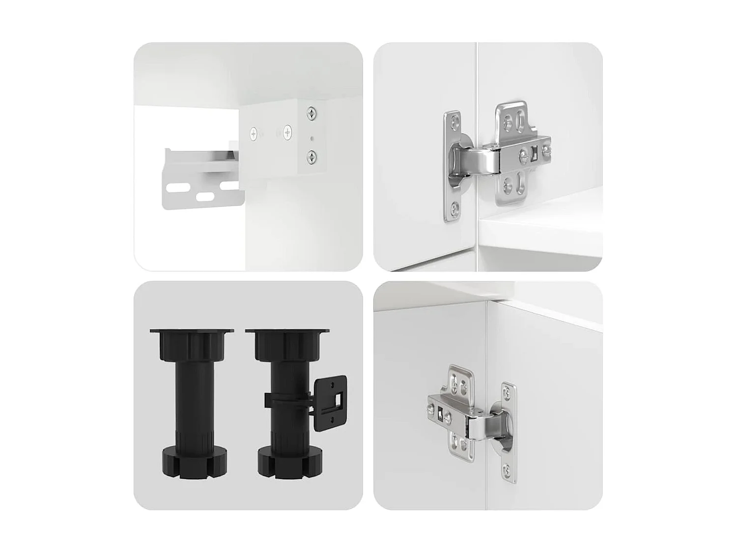 Ensemble d'armoires de cuisine 7 pcs Lucca bois d'ingénierie