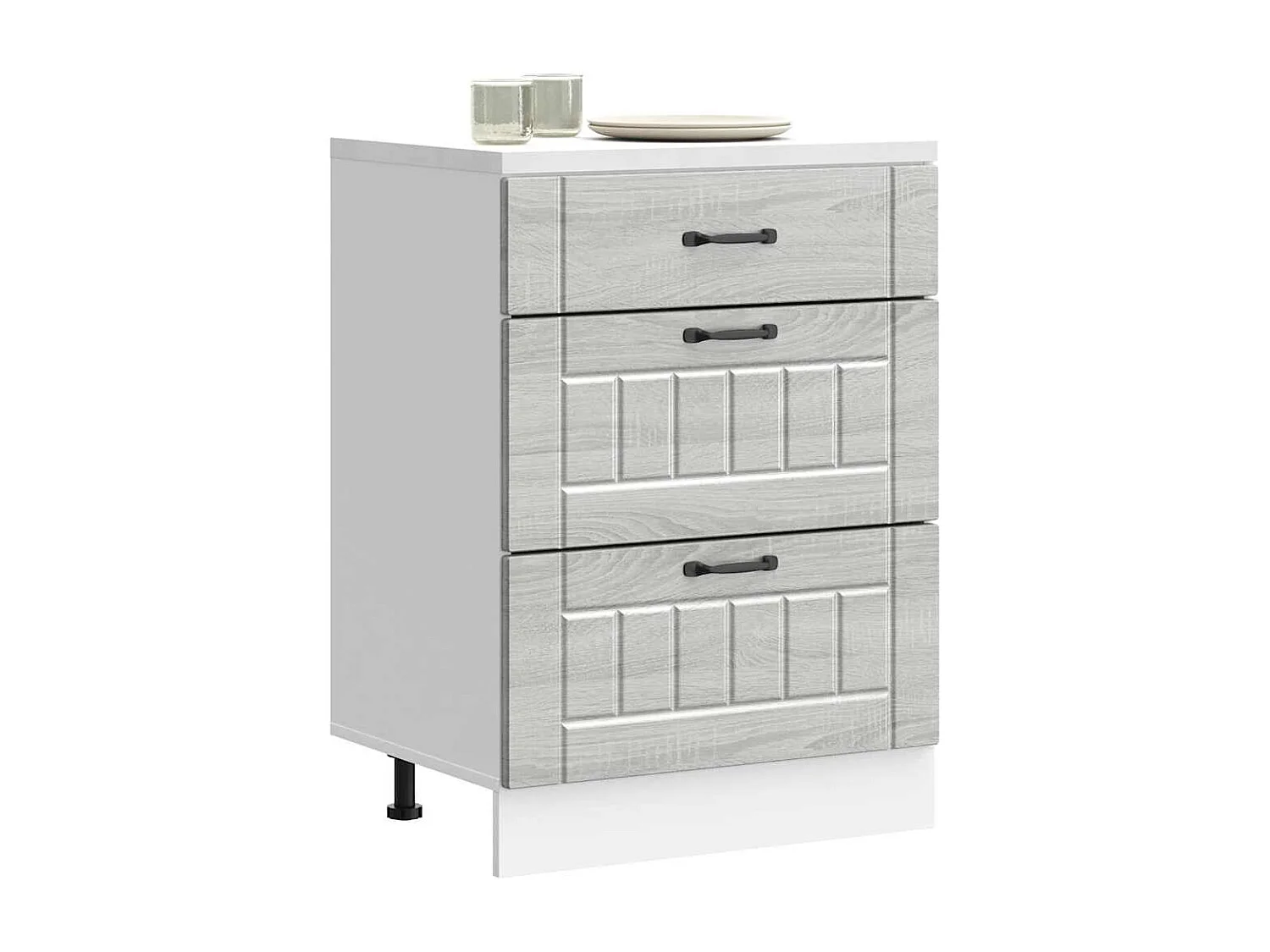 Base da Cucina Lucca Grigio Sonoma in Legno Multistrato