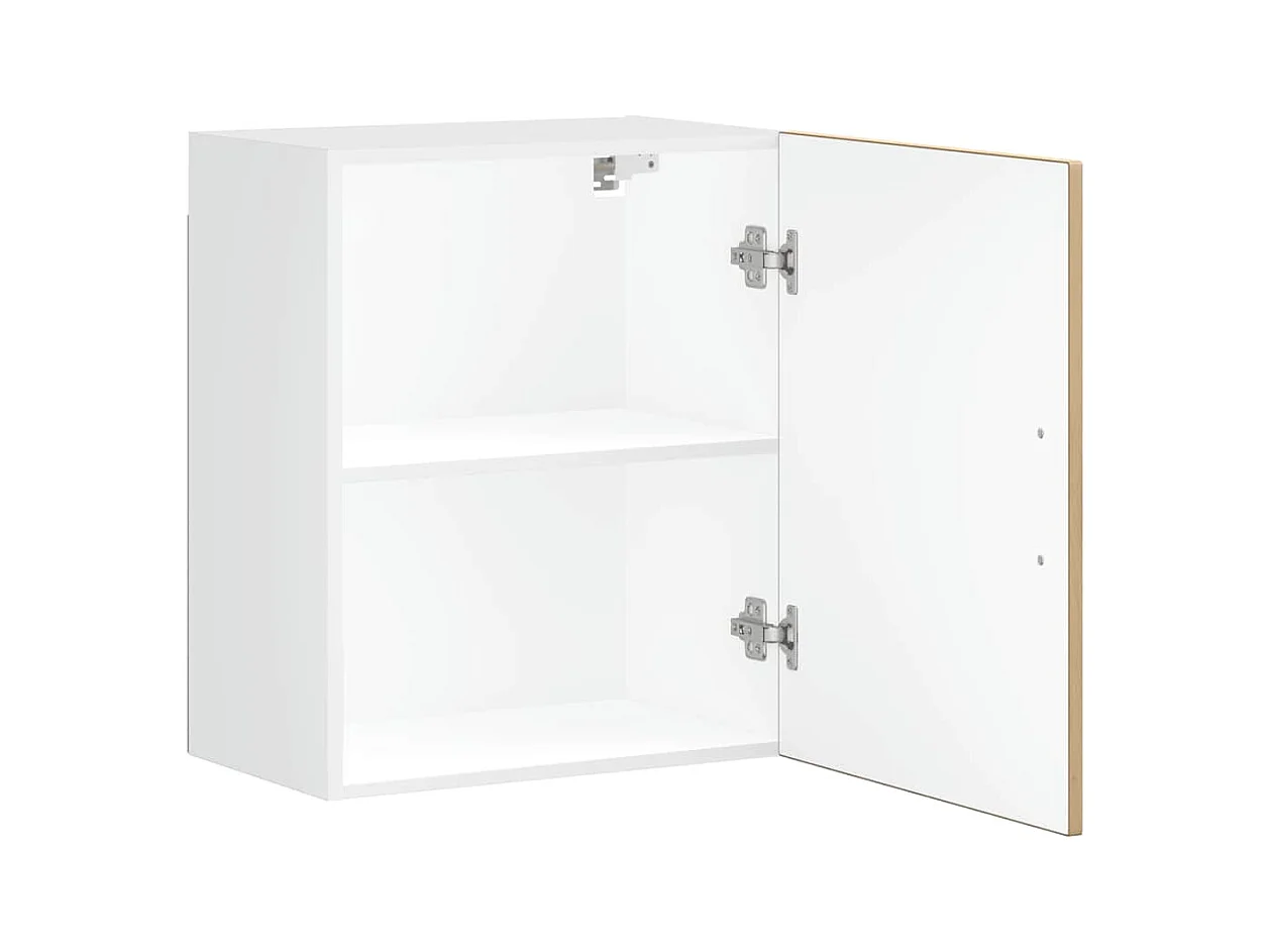 Keukenwandkast Porto bewerkt hout artisanaal eikenkleur