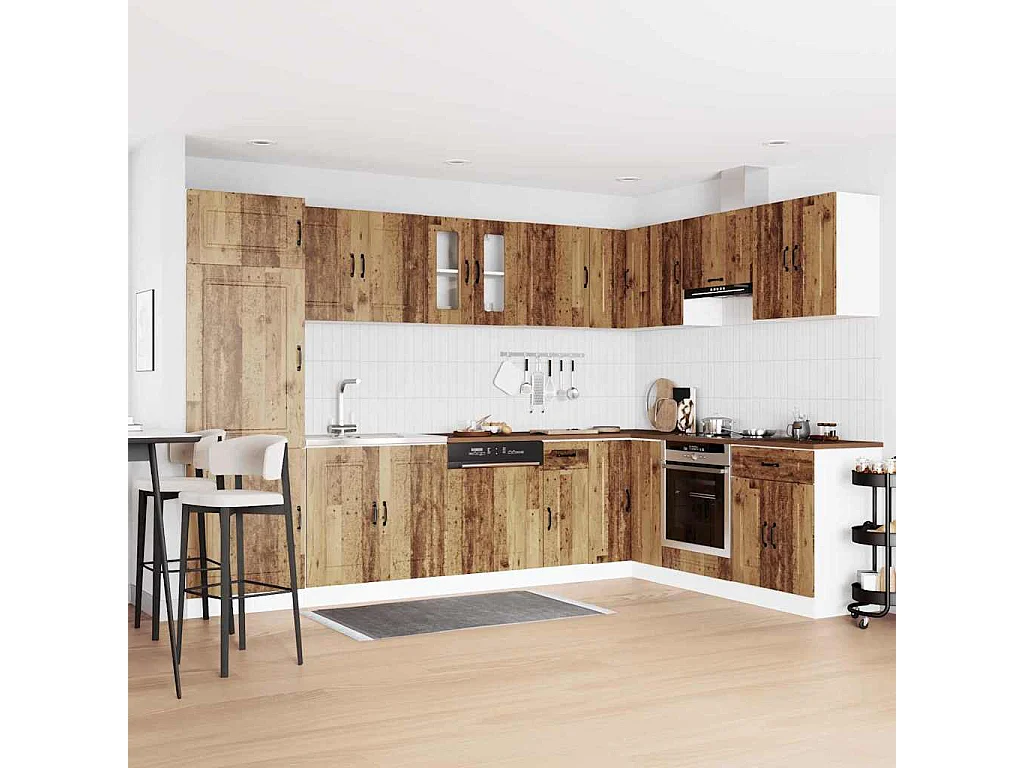 Küchenschrank Kalmar Altholz 80 x 46 x 81.5 cm Holzwerkstoff