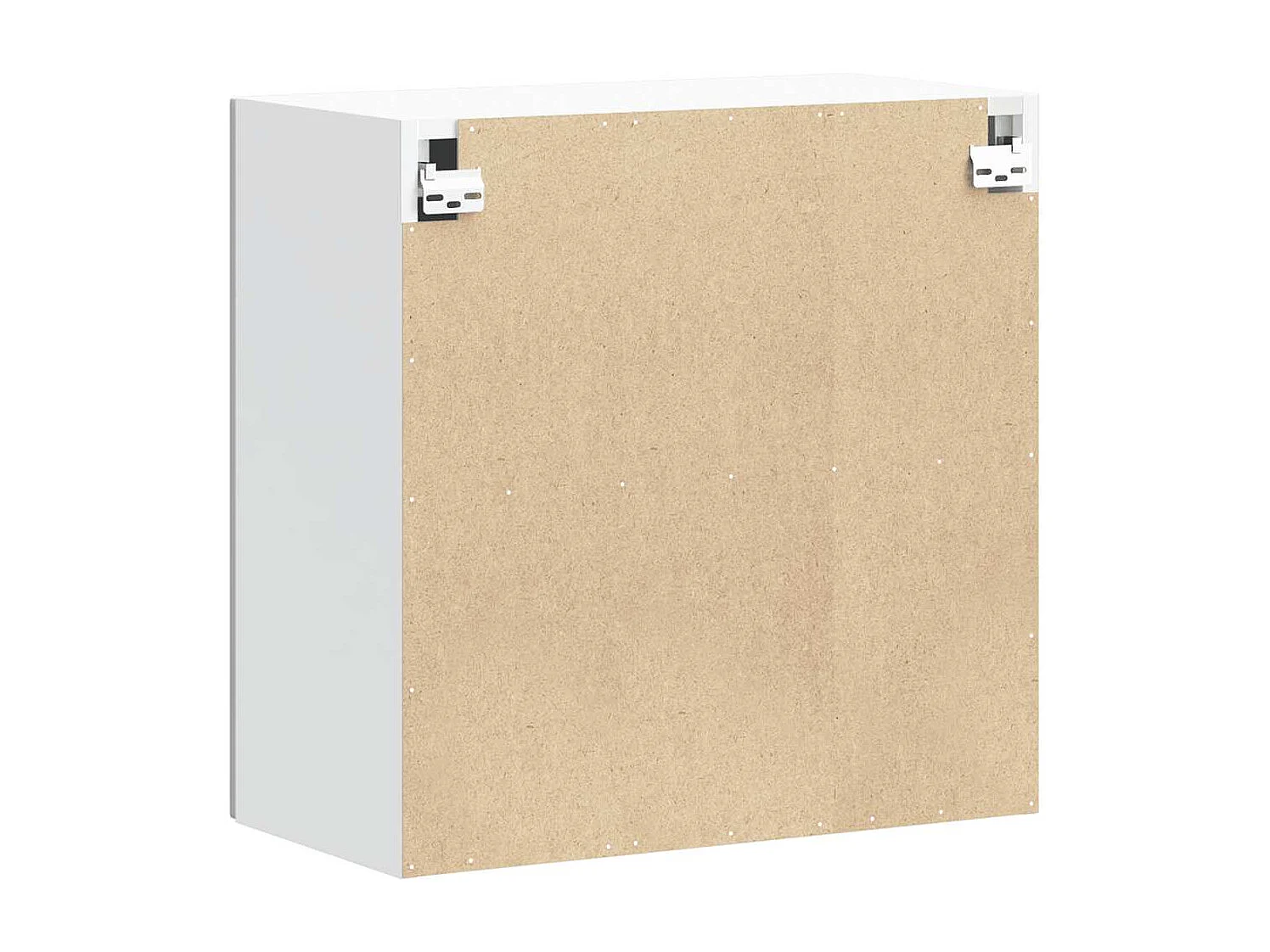 Armoire murale de cuisine Lucca blanc brillant bois ingénierie