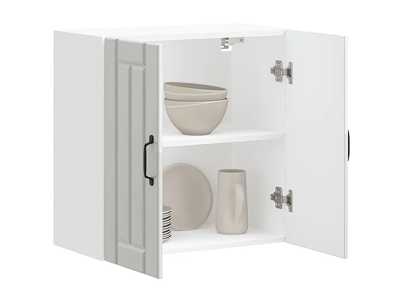 Küchen-Hängeschrank Lucca Hochglanz-Weiß Holzwerkstoff