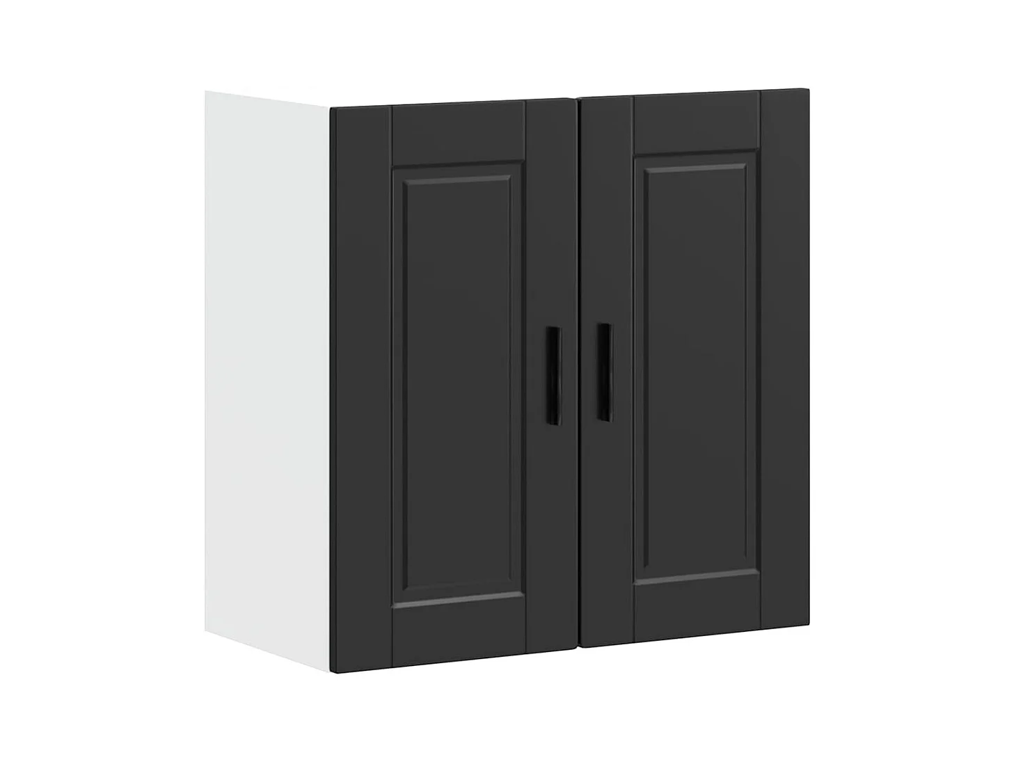 Keukenwandkast Porto bewerkt hout zwart