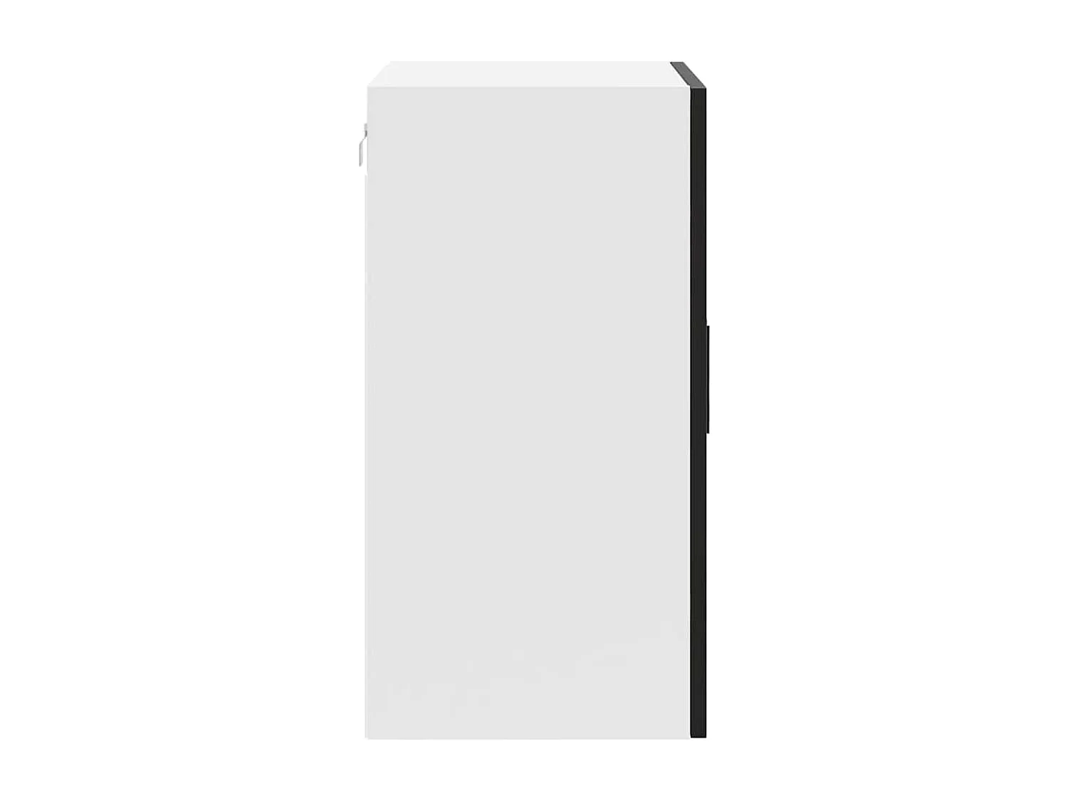 Armoire murale de cuisine Porto noir bois d'ingénierie