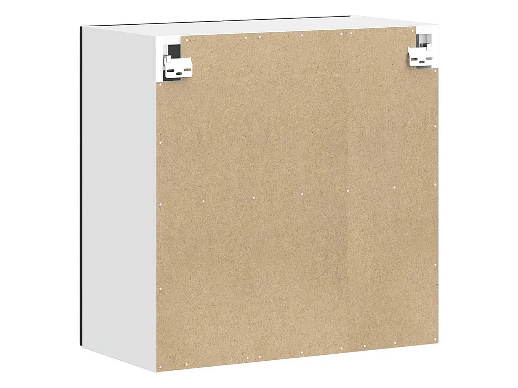 Armoire murale de cuisine Porto noir bois d'ingénierie