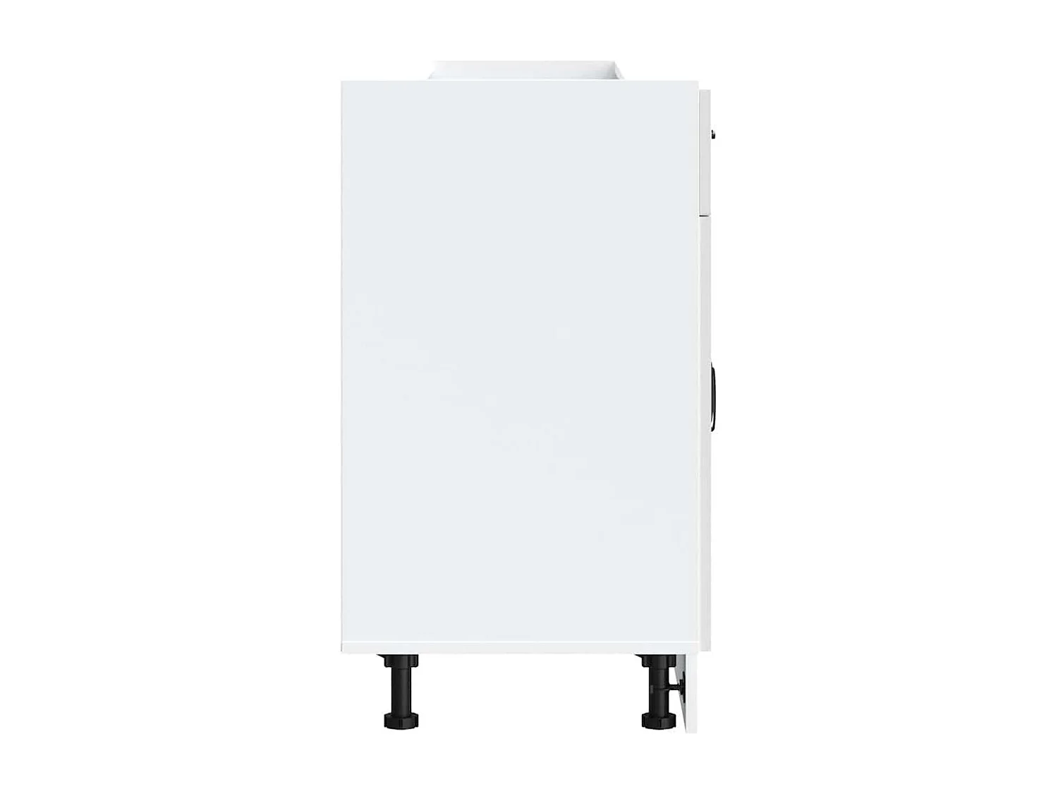 Onderkast Kalmar bewerkt hout hoogglans wit