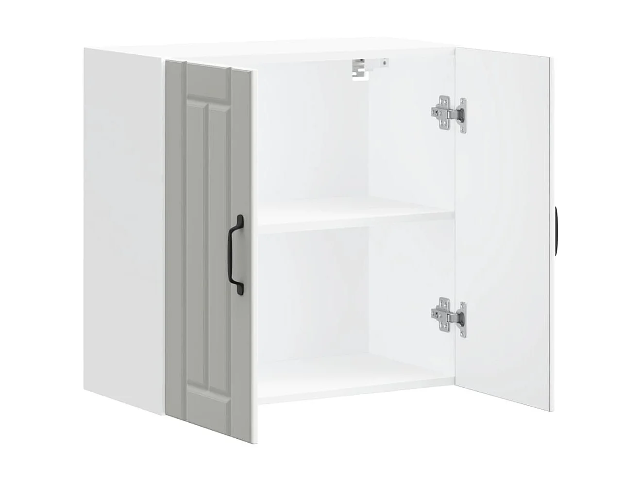 Armoire murale de cuisine Lucca blanc bois d'ingénierie