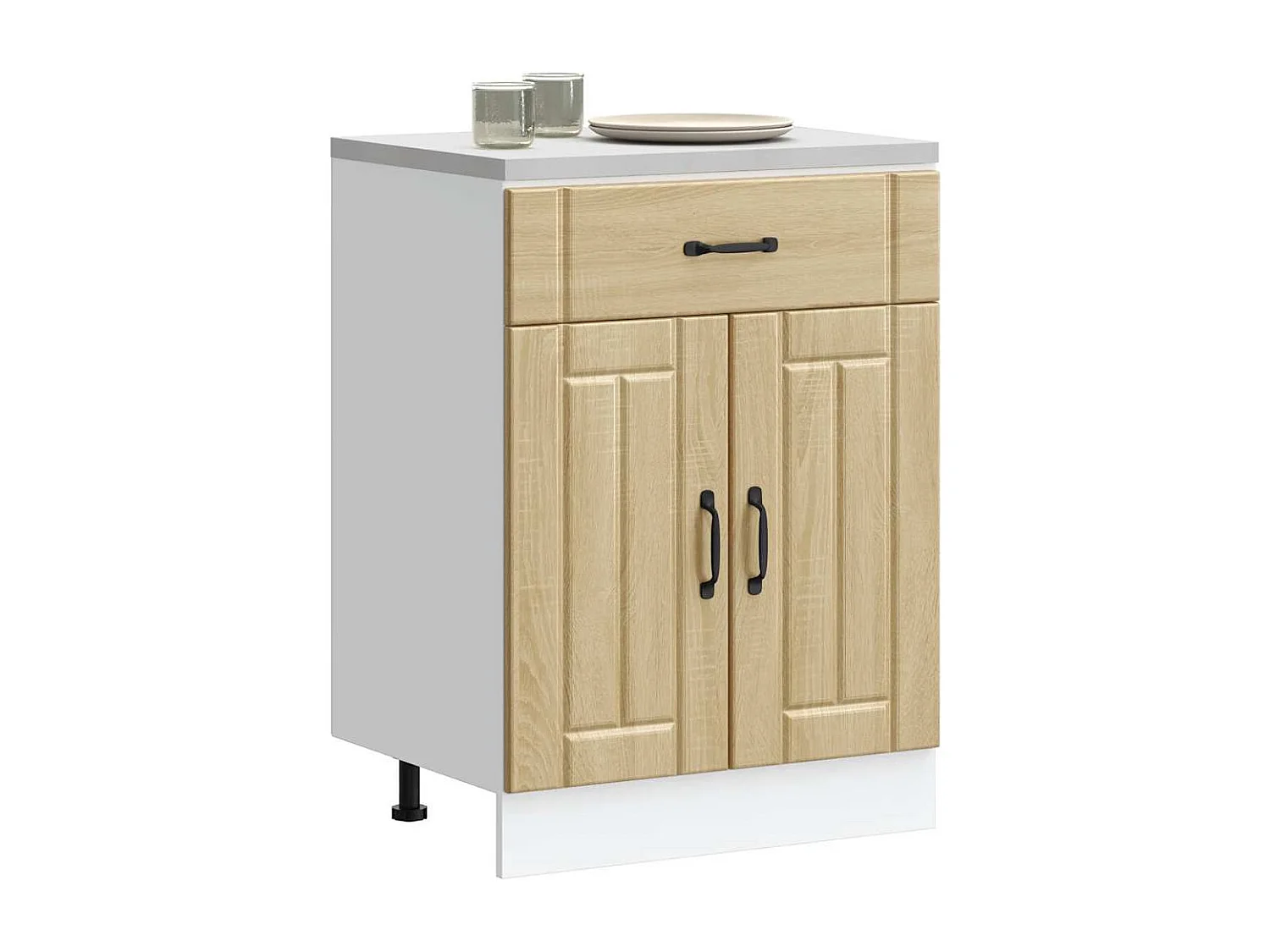 Armoire de cuisine Lucca chêne sonoma bois ingénierie