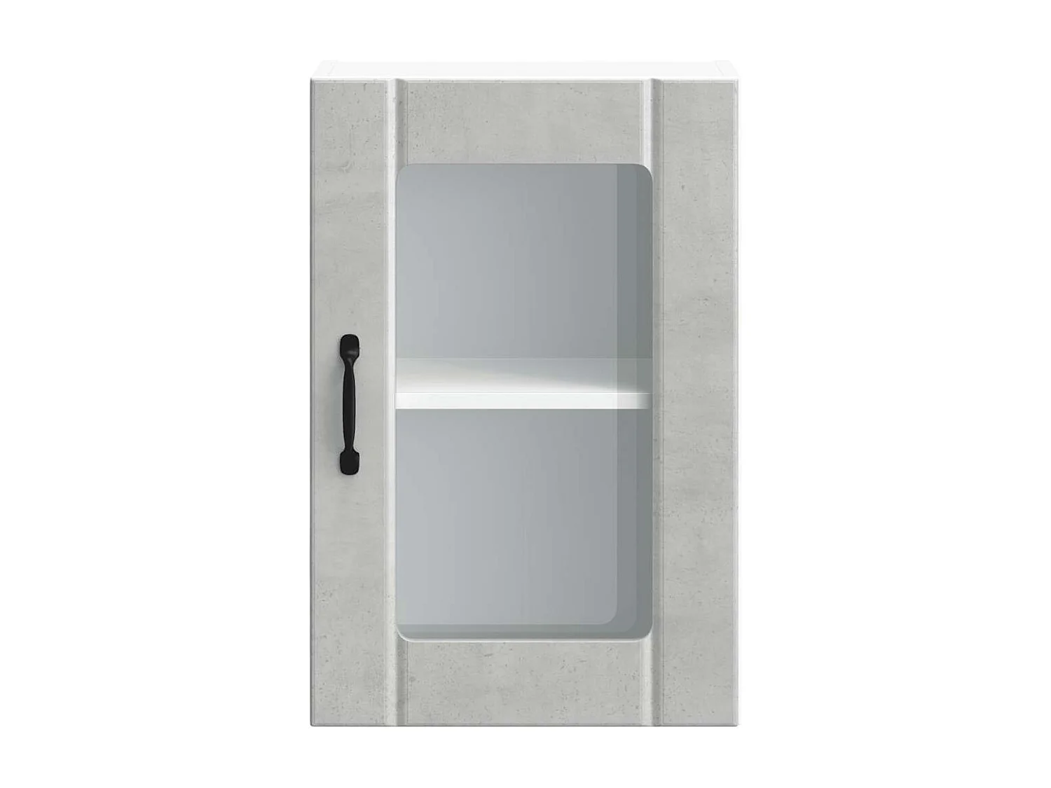 Küchen-Hängeschrank mit Glastür Lucca Betongrau