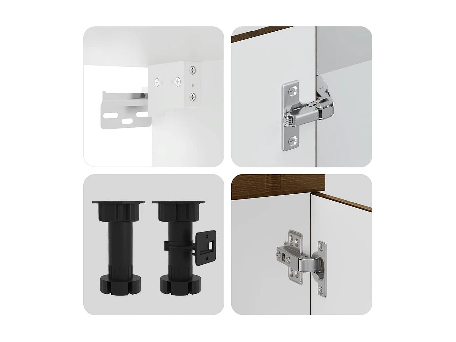 Set Mobili da Cucina 14 pz Lucca Rovere Marrone in Truciolato