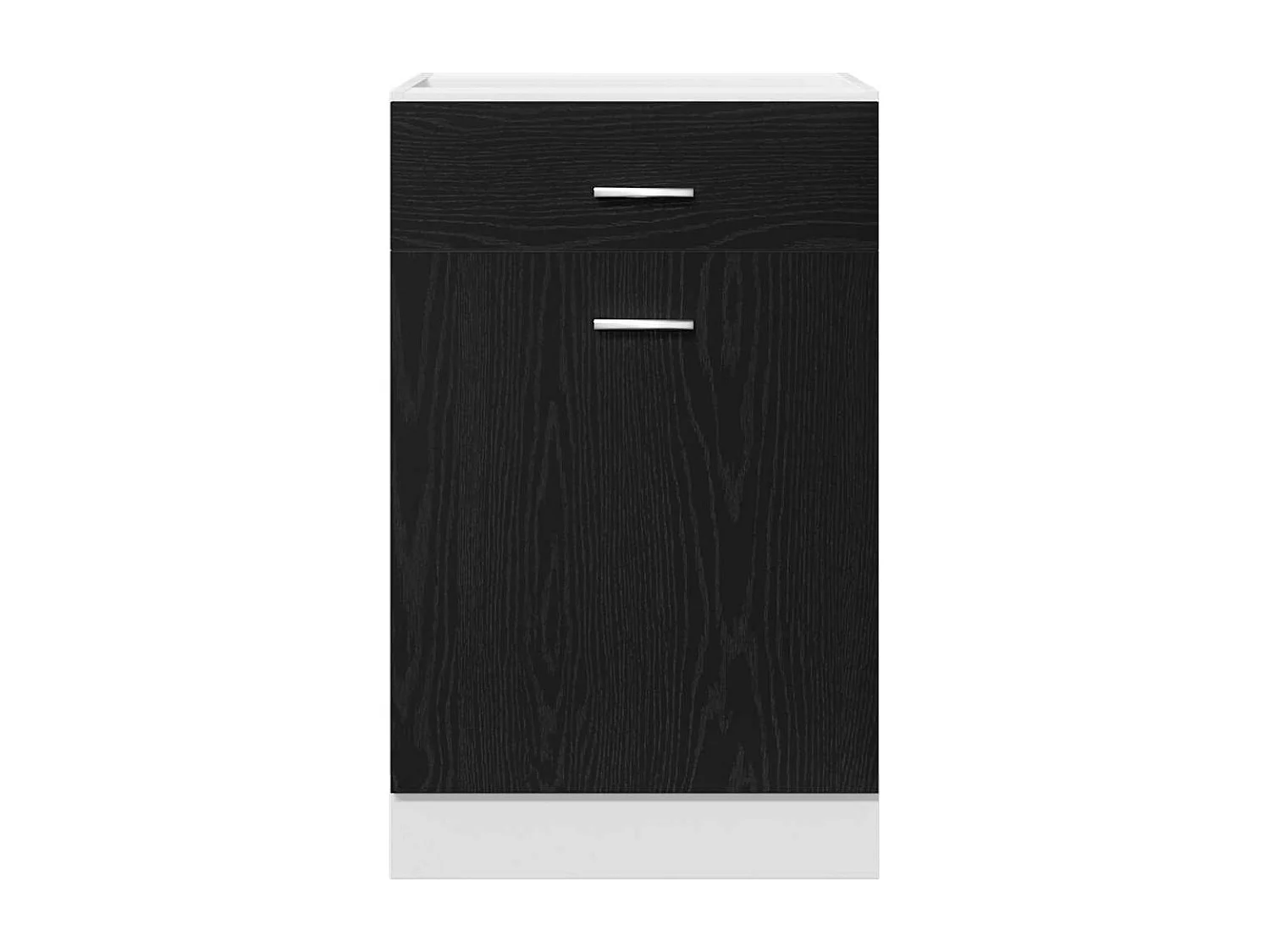 Ladenkast Riga Zwart eiken 50 x 46 x 81,5 cm Bewerkt hout