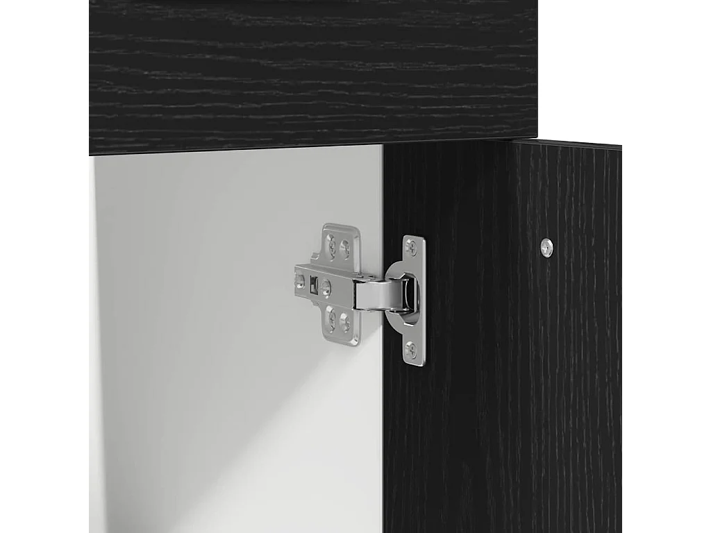 Ladenkast Riga Zwart eiken 50 x 46 x 81,5 cm Bewerkt hout