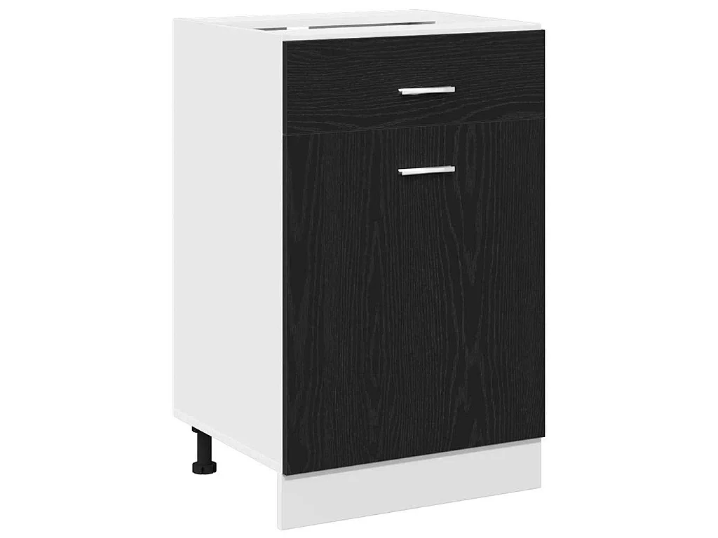 Armadio pensile Rovere Nero 50 x 46 x 81,5 cm Legno multistrato