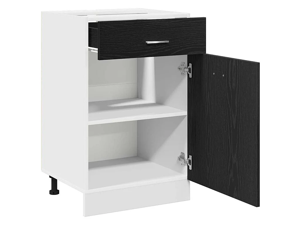 Armadio pensile Rovere Nero 50 x 46 x 81,5 cm Legno multistrato