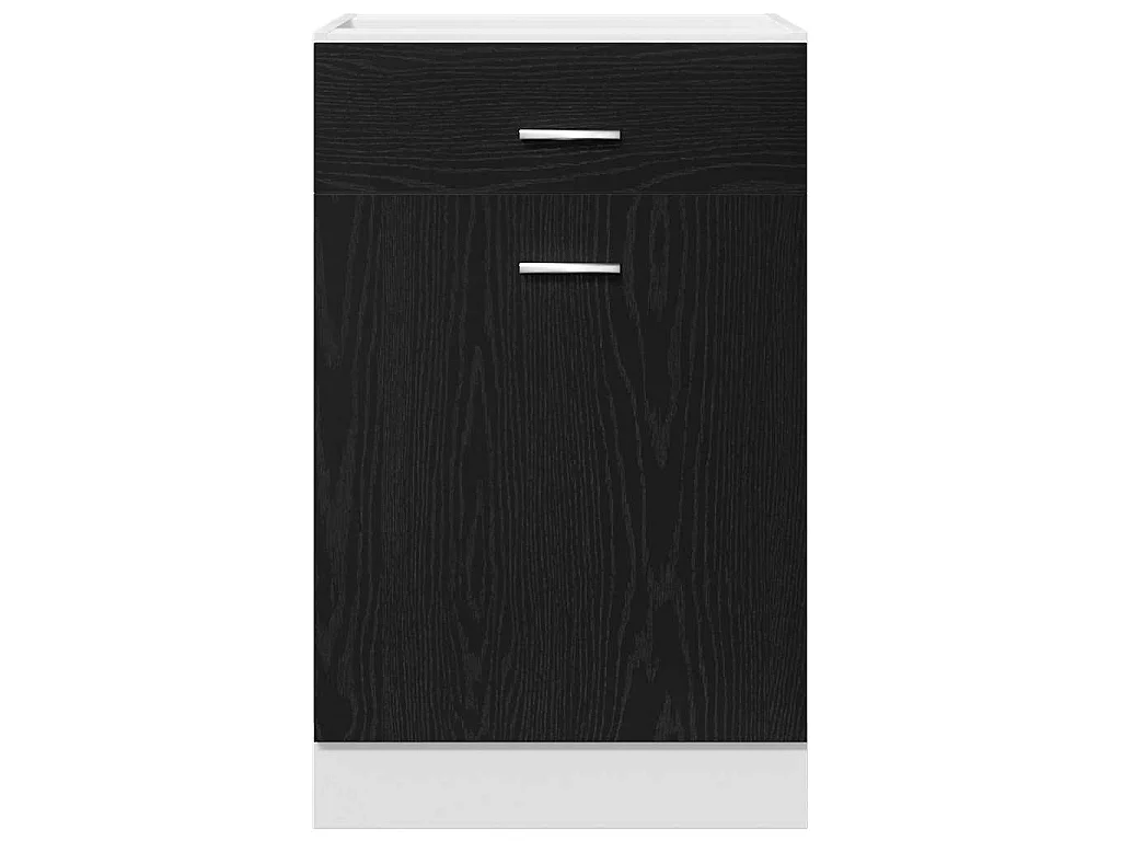 Armadio pensile Rovere Nero 50 x 46 x 81,5 cm Legno multistrato