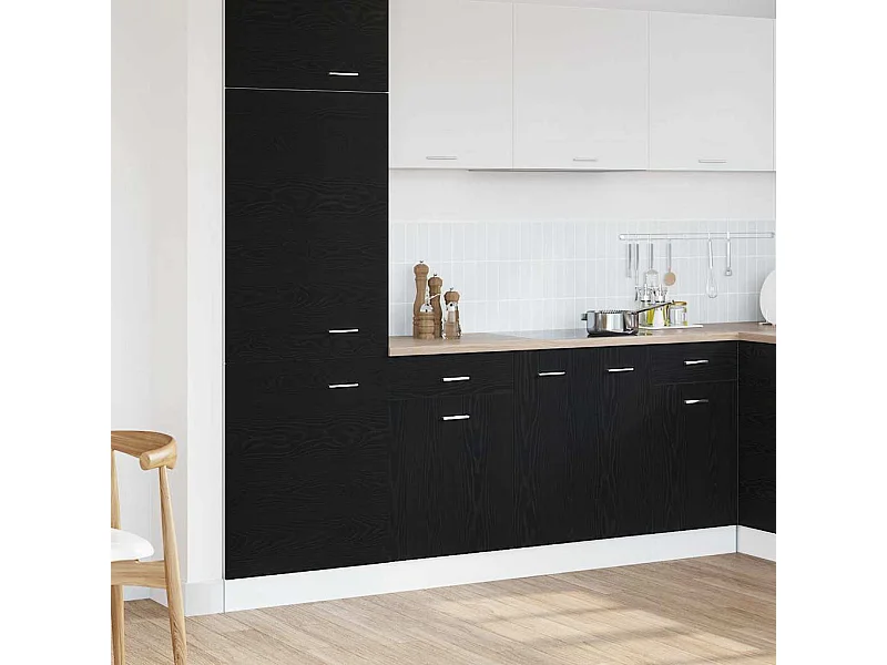 Armoire à tiroirs avec tiroir Riga Chêne noir 50 x 46 x 81,5 cm