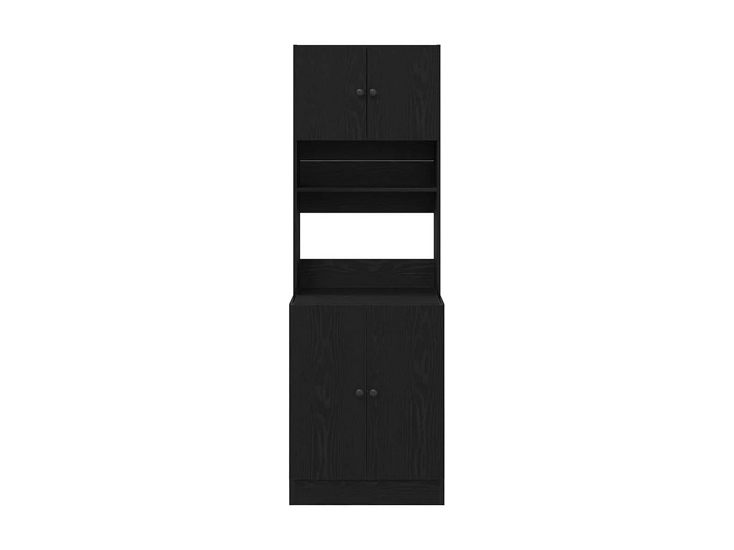 Mobile da cucina Rovere nero 60 x 50 x 180 cm Legno multistrato