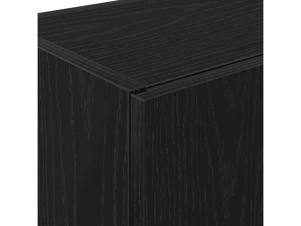 Buffet de Cozinha 2 pcs Carvalho Preto 60 x 50 x 180 cm