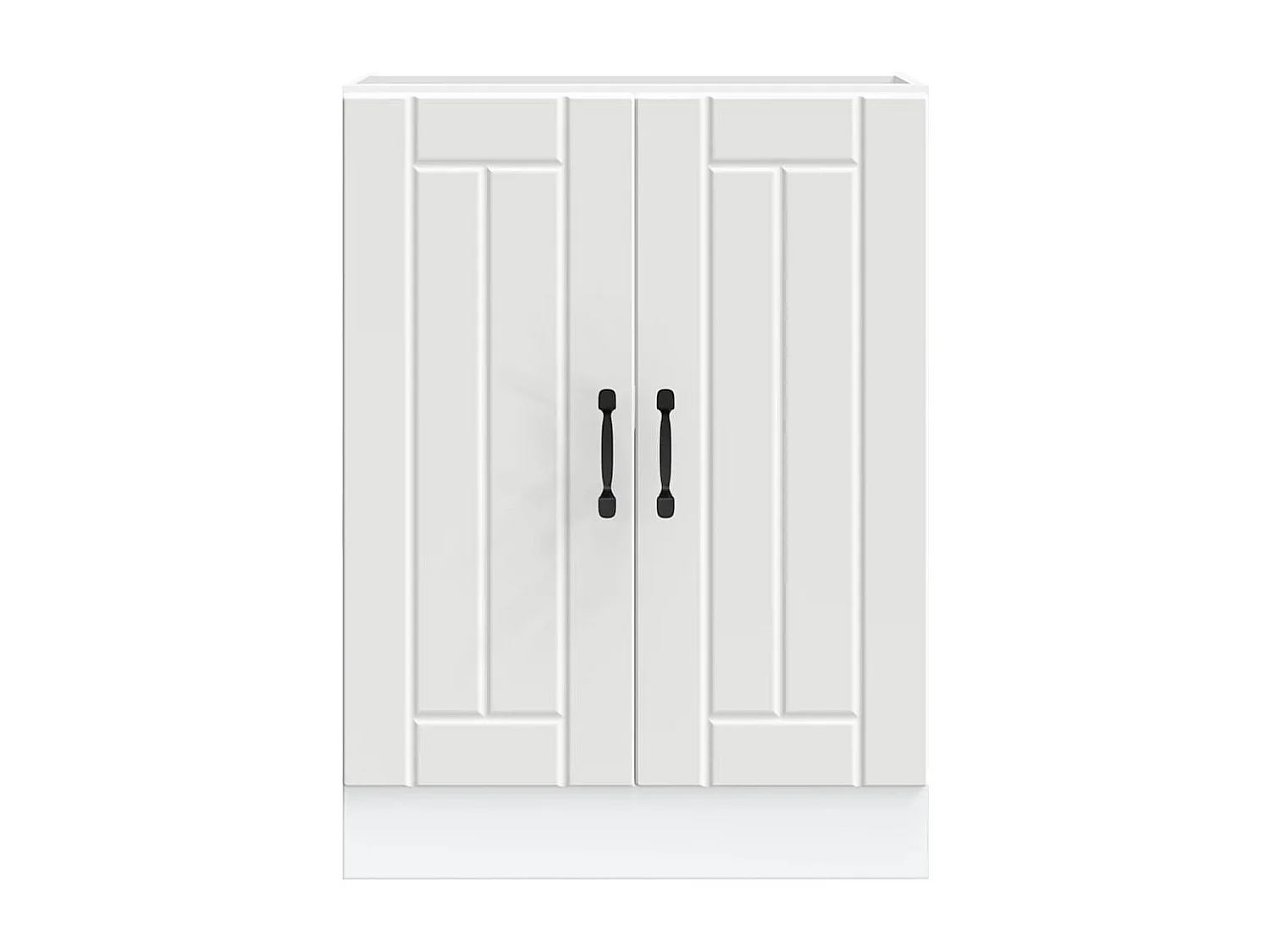 Spoelbakonderkast Lucca bewerkt hout wit