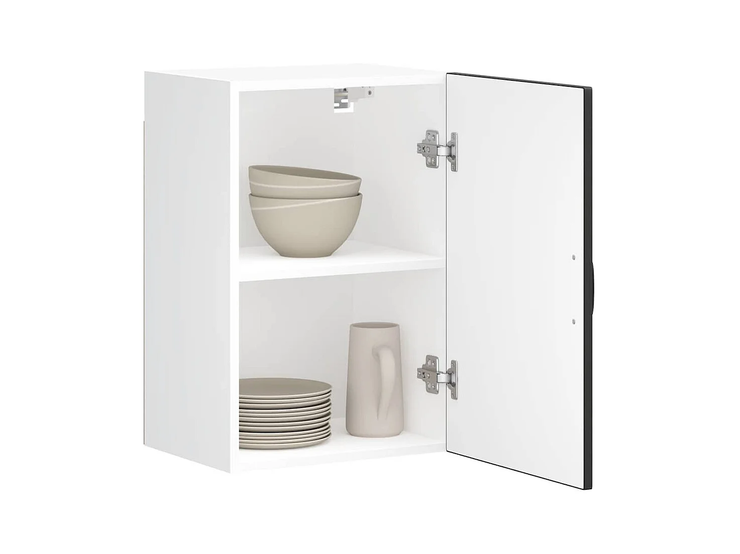 Küchen-Hängeschrank Lucca Schwarz Holzwerkstoff