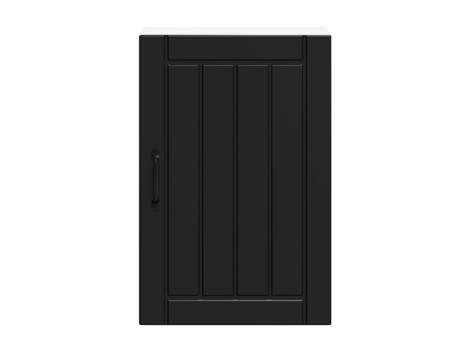 Armoire murale de cuisine Lucca noir bois d'ingénierie