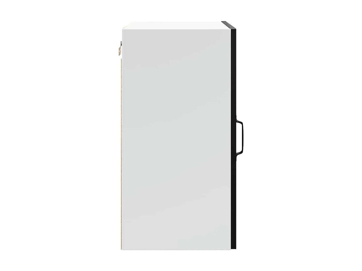 Armoire murale de cuisine Lucca noir bois d'ingénierie