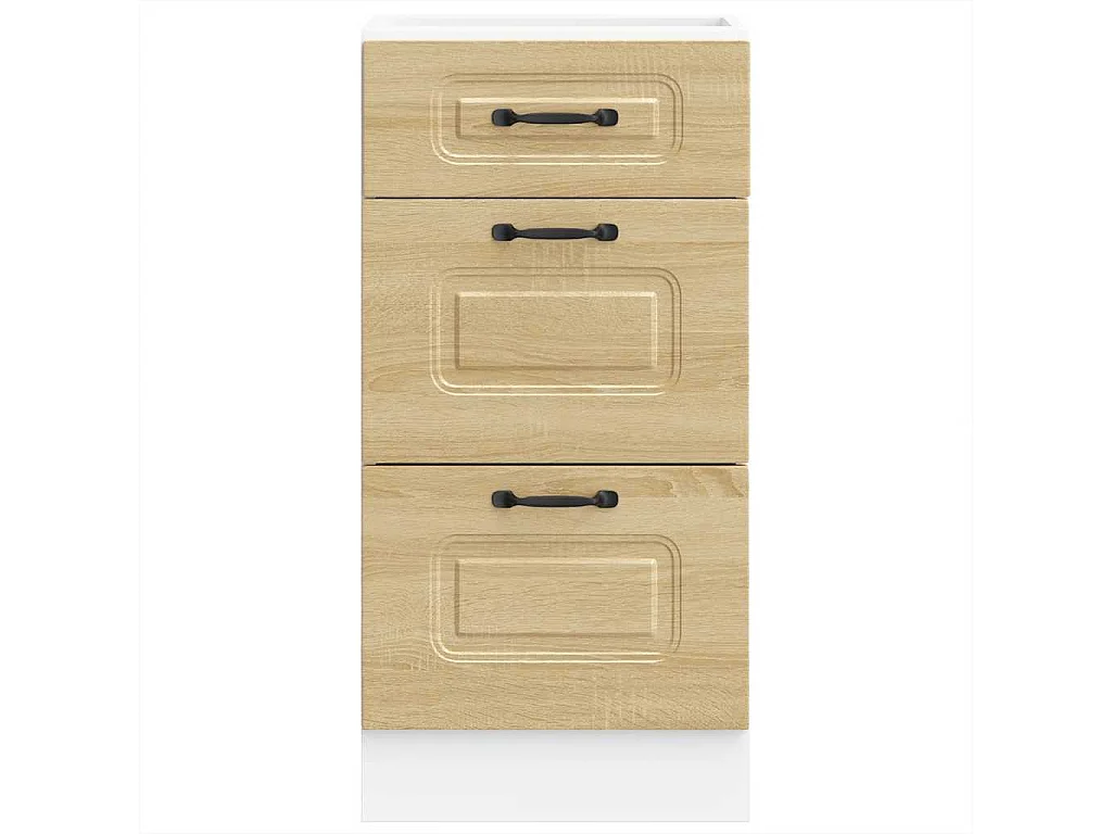 Mueble bajo de cocina Kalmar madera ingeniería de roble sonoma