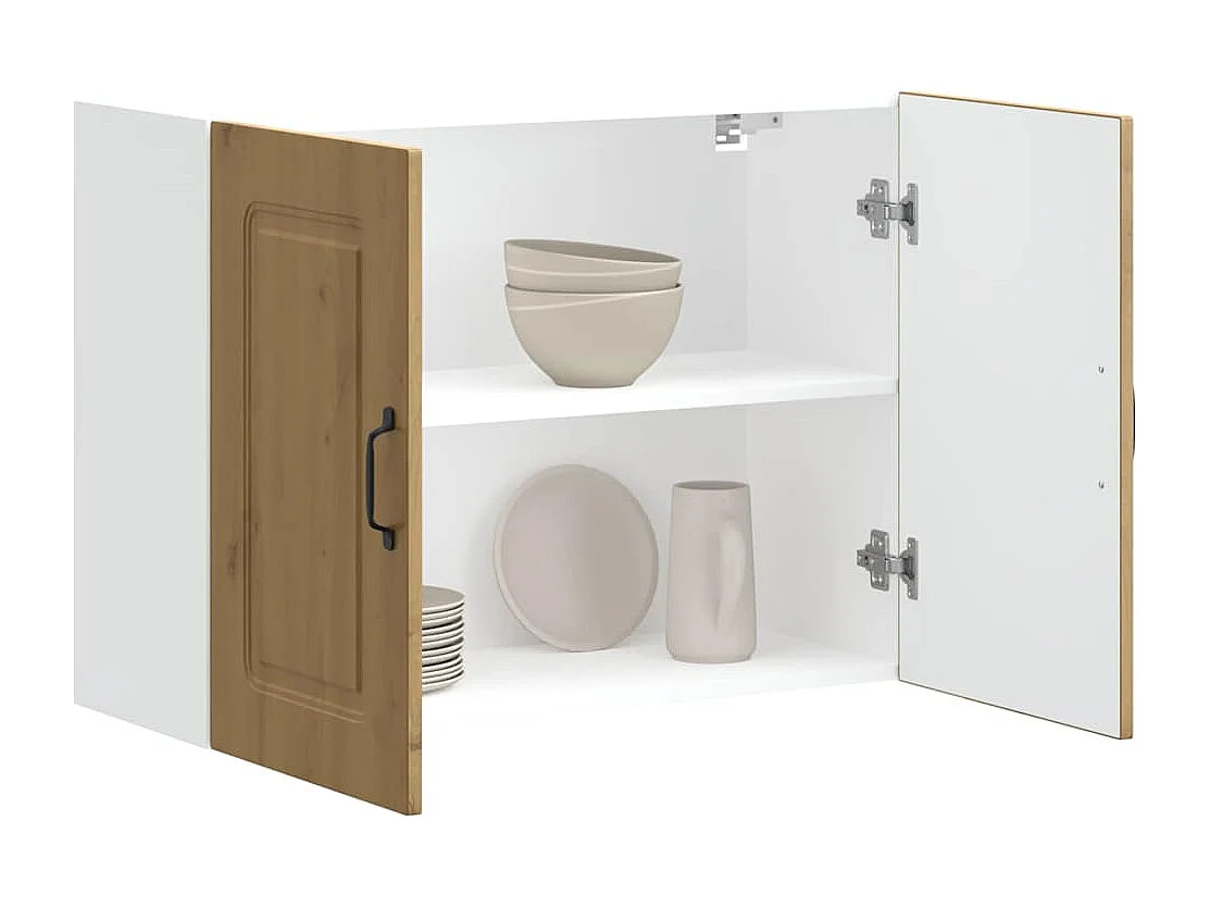 Armário de parede de cozinha Kalmar carvalho artesanal