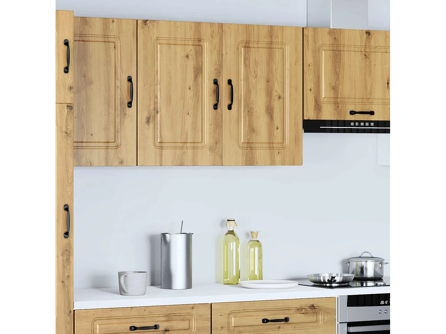Armario pared cocina Kalmar madera ingeniería roble artesanal