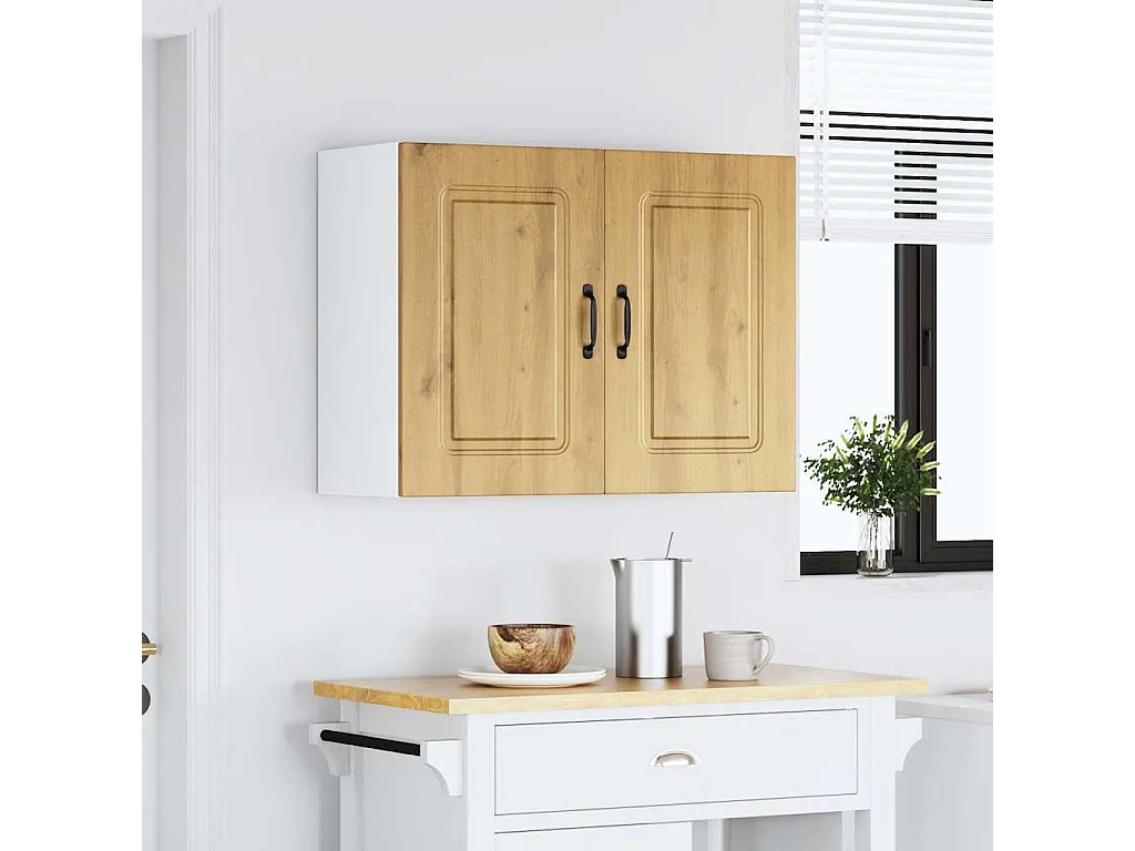 Armario pared cocina Kalmar madera ingeniería roble artesanal