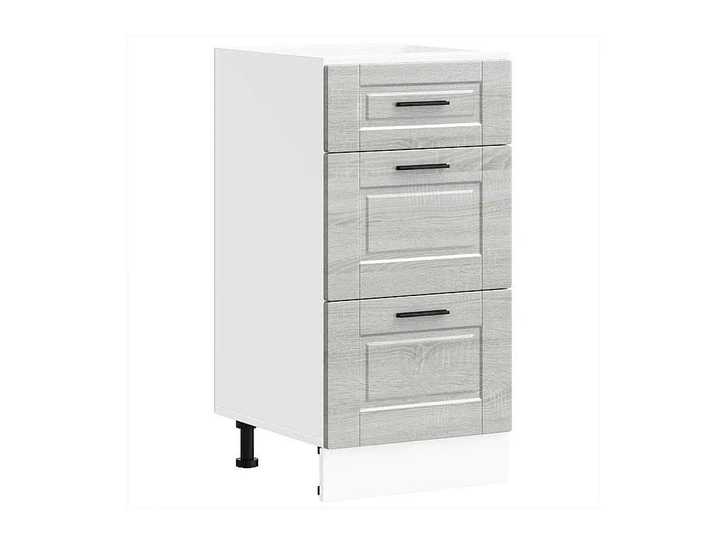 Armoire de cuisine Porto sonoma gris bois d'ingénierie