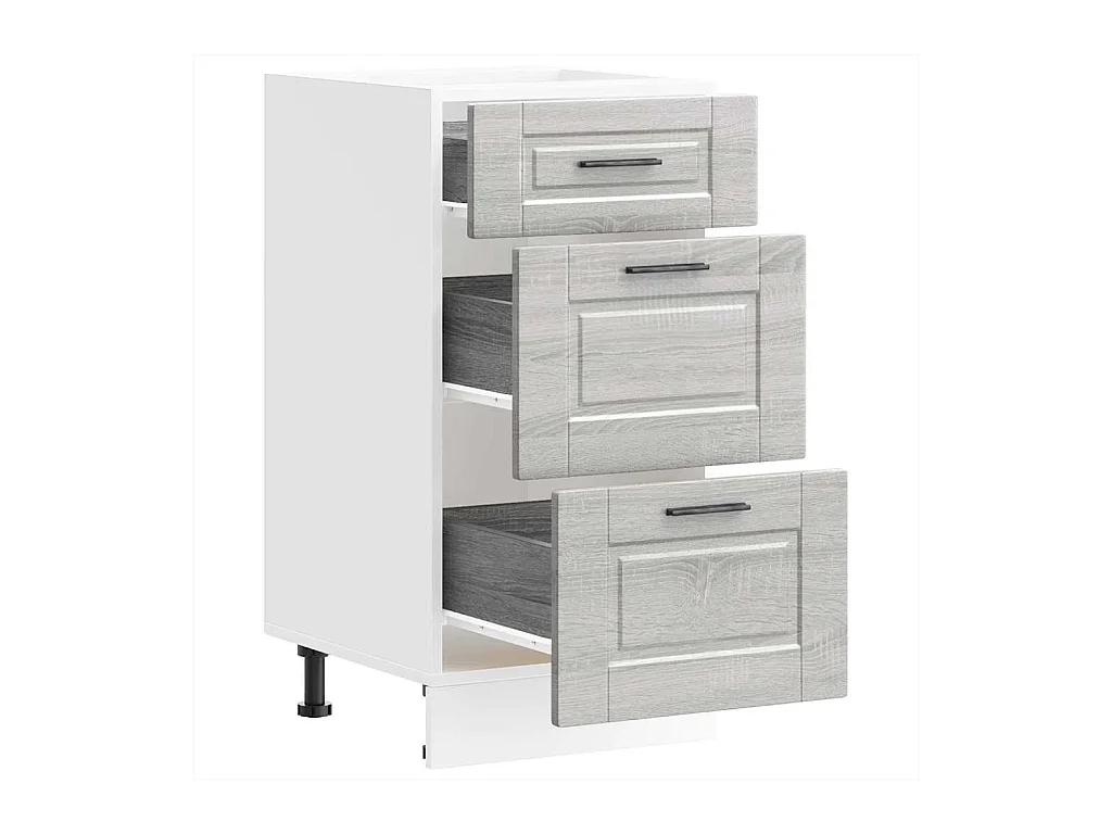 Armoire de cuisine Porto sonoma gris bois d'ingénierie