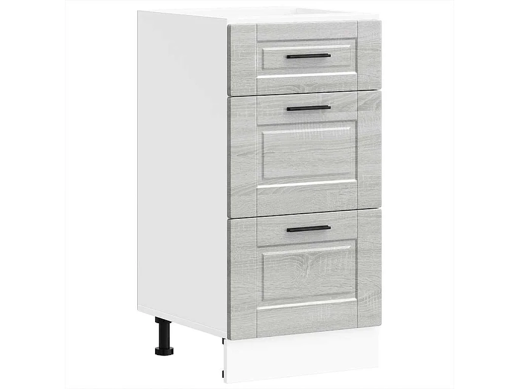 Armoire de cuisine Porto sonoma gris bois d'ingénierie